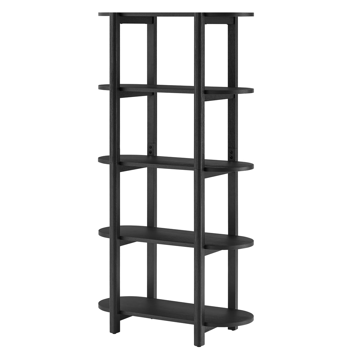 Modern Wood Bookcase - 60" Height