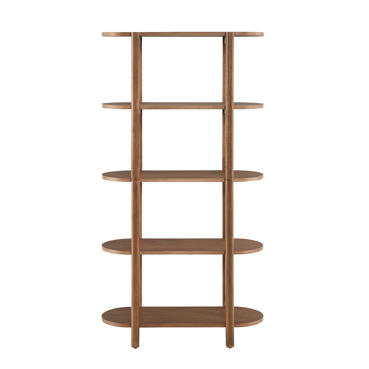 Modern Wood Bookcase - 60" Height