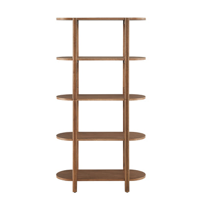 Modern Wood Bookcase - 60" Height