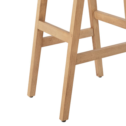 Upholstered Wood Saddle Stool - 2 Pack