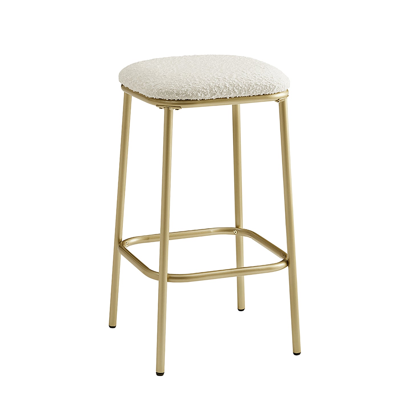 Modern Backless Upholstered Bar Stool - 2 Pack
