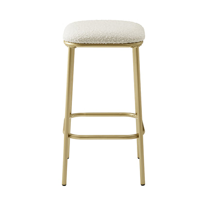 Modern Backless Upholstered Bar Stool - 2 Pack