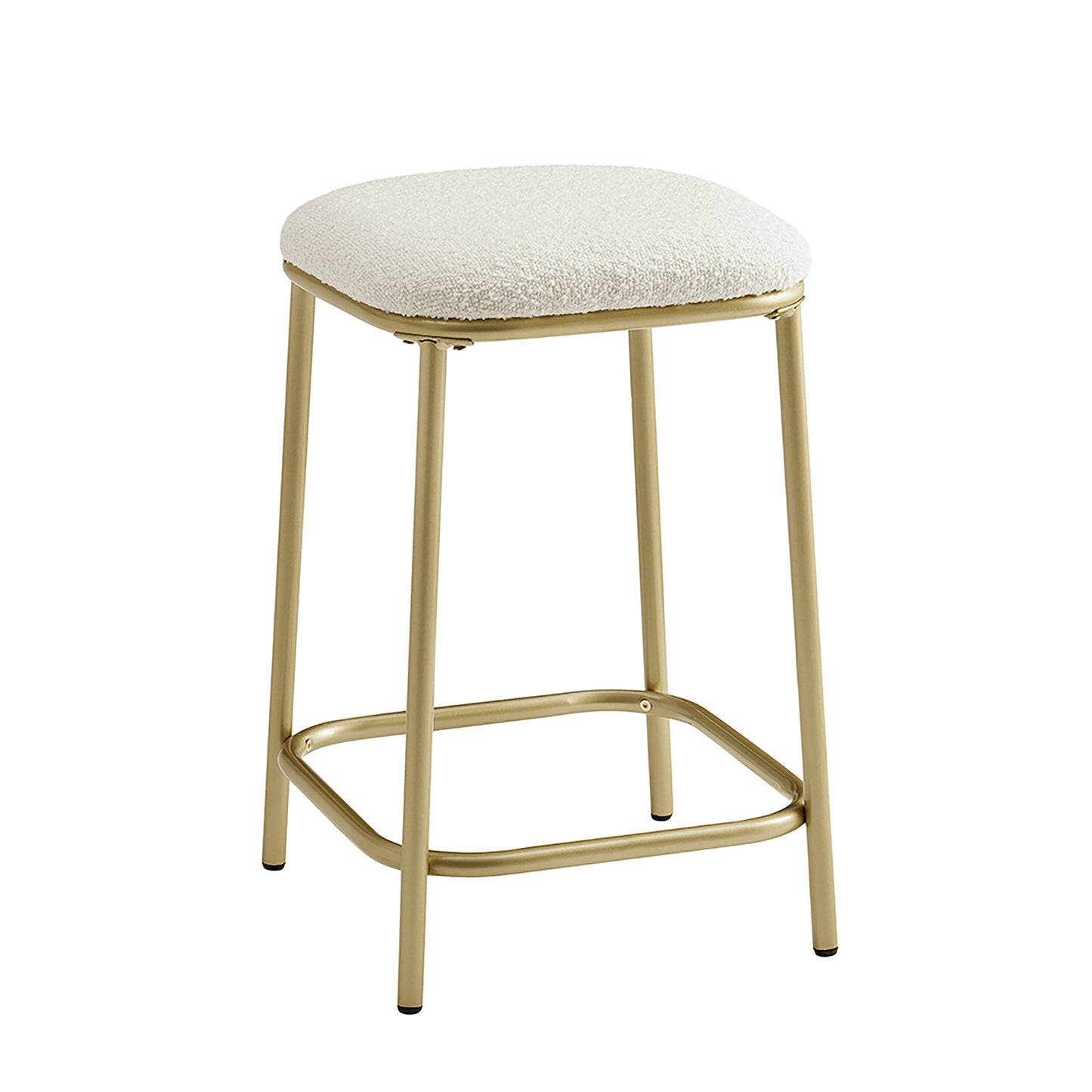 Modern Backless Upholstered Bar Stool - 2 Pack