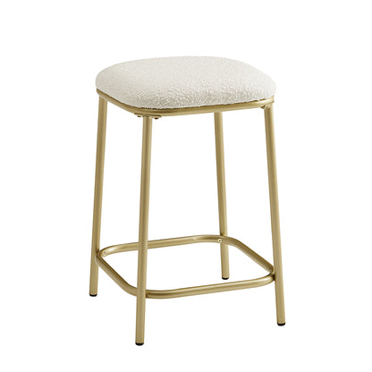 Modern Backless Upholstered Bar Stool - 2 Pack