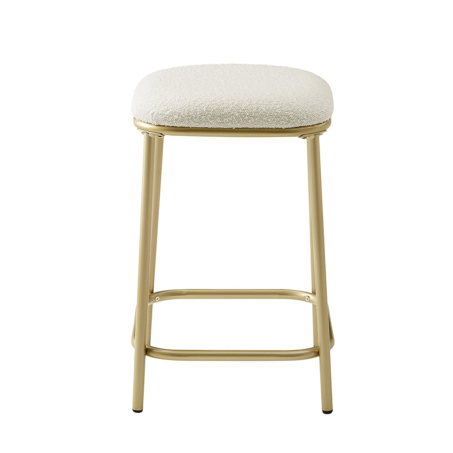 Modern Backless Upholstered Bar Stool - 2 Pack