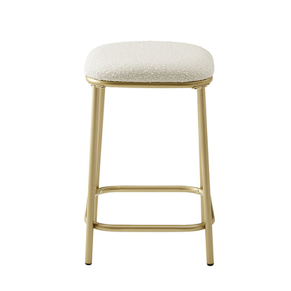 Modern Backless Upholstered Bar Stool - 2 Pack