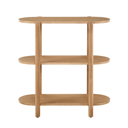 Modern Wood Bookcase - 32" Height