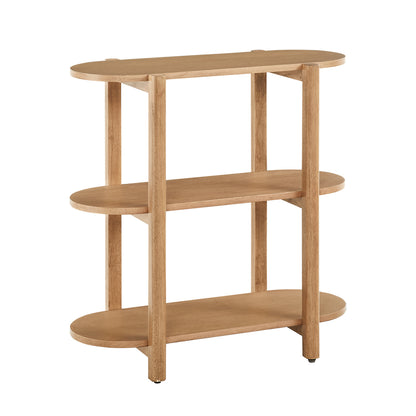 Modern Wood Bookcase - 32" Height