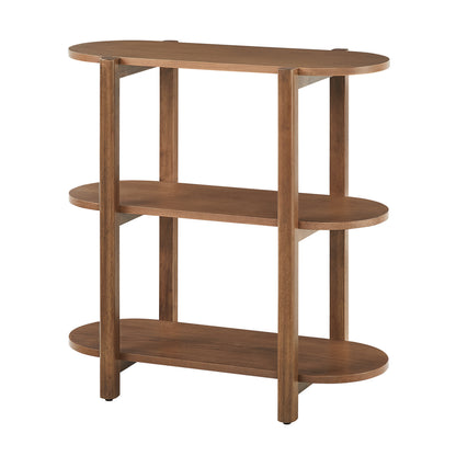 Modern Wood Bookcase - 32" Height