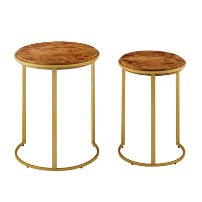 Burlwood Nesting End Tables
