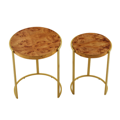 Burlwood Nesting End Tables