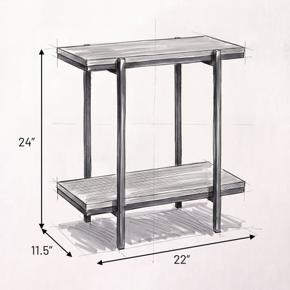 Modern 2-Tier End Table