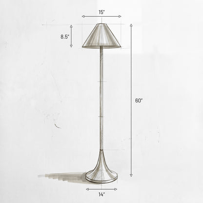 Halo Metal Shade Floor Lamp
