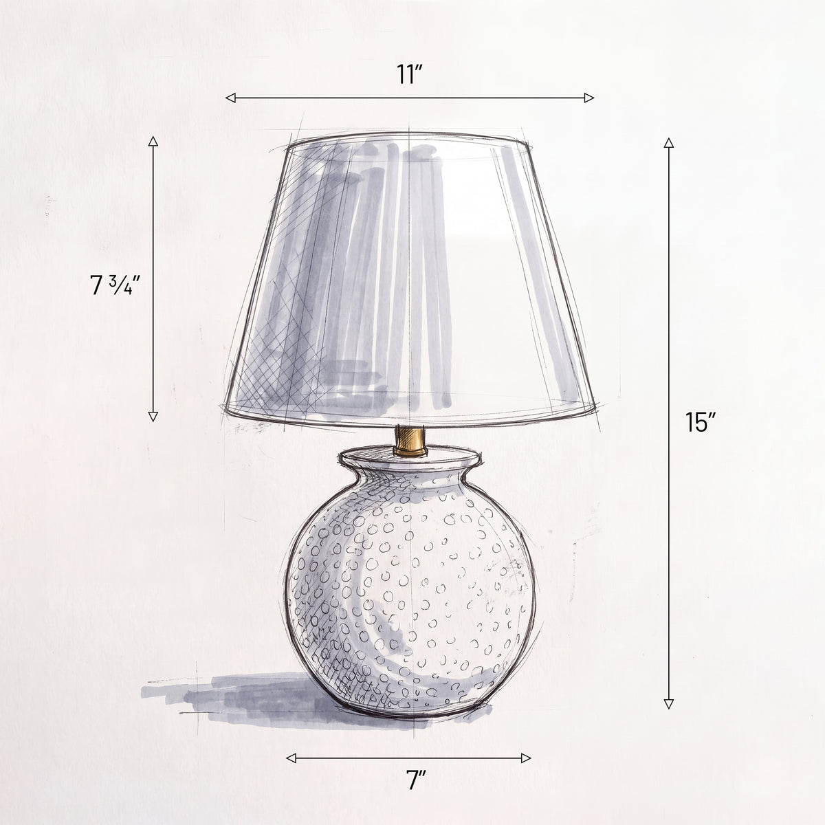 Coraline Textured Ceramic Table Lamp
