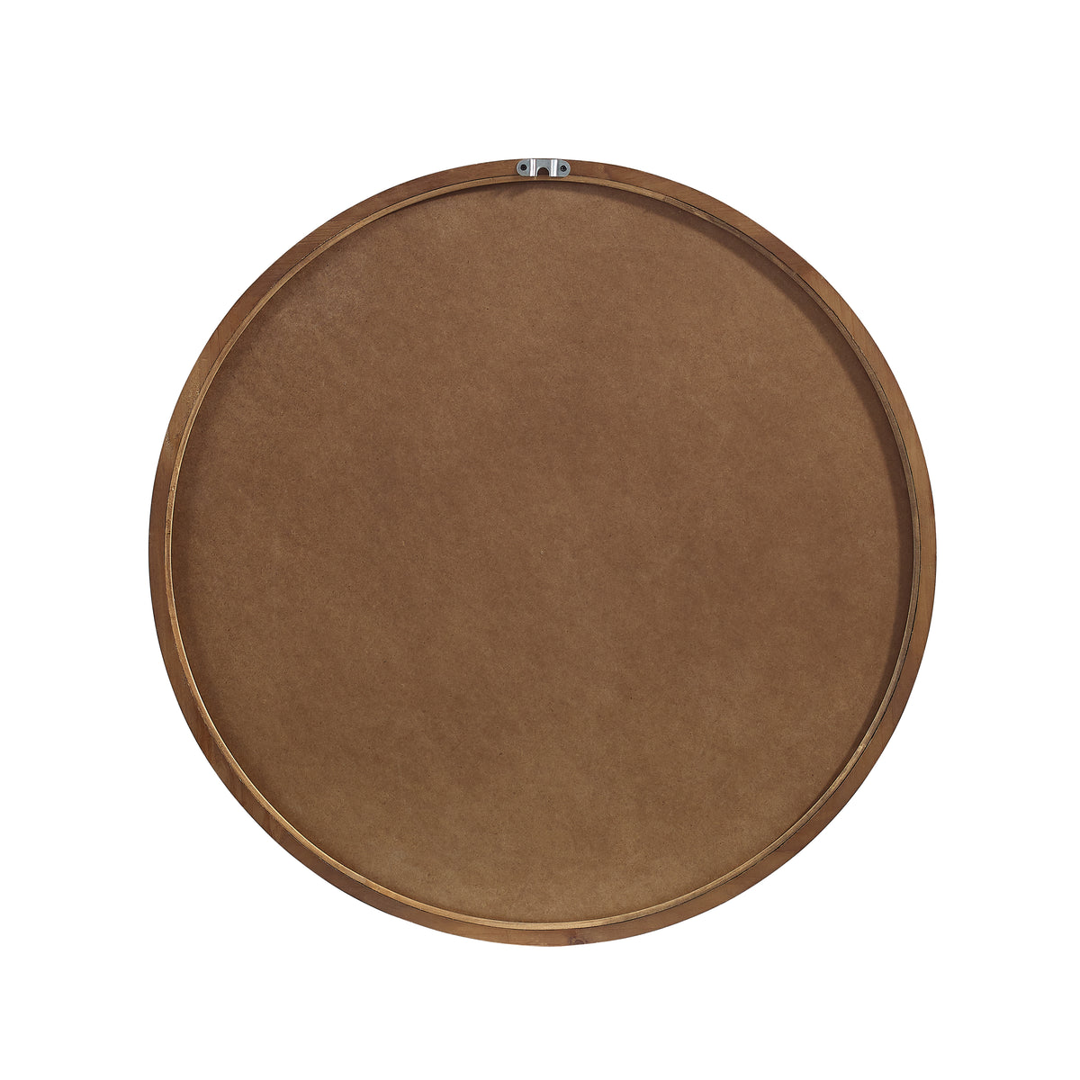 Linden Solid Wood Round Wall Mirror