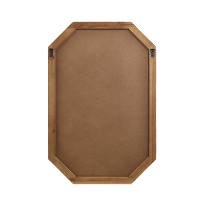 Alden Vintage Inspired Real Wood Wall Mirror