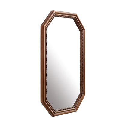 Alden Vintage Inspired Real Wood Wall Mirror
