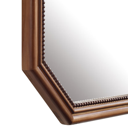 Alden Vintage Inspired Real Wood Wall Mirror